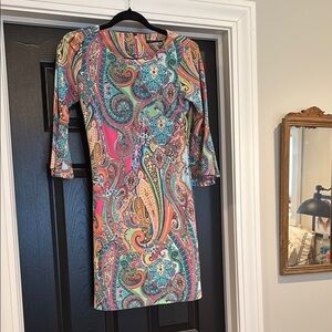 Colorful Paisley Women's Dress